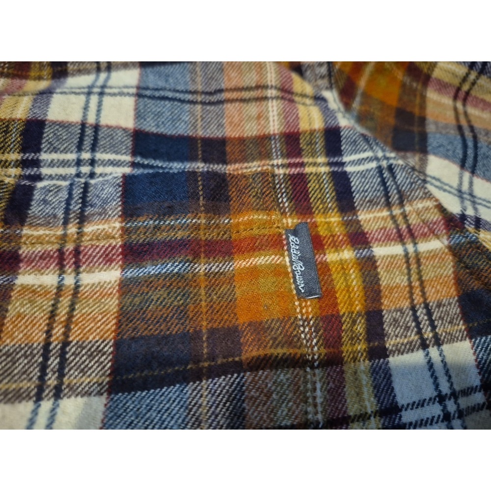 Eddie Bauer Mens Shirt Size XXL Flannel Plaid Long Sleeve - Picture 3 of 6